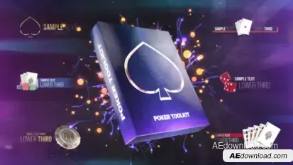 Poker Card Game Toolkit Titles template preview