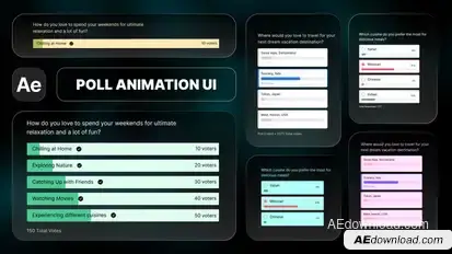 Poll Infographics template preview