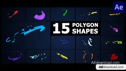 Polygon Shapes | After Effects Elements template preview