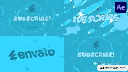 Pool Party Sea Style Logo for After Effects Logo Stings template preview