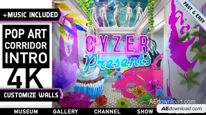 Pop Art Dream Gallery Intro Titles template preview