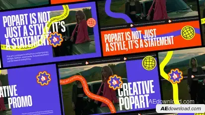 Pop Art Promo After Effect Template Openers template preview