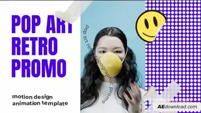Pop Art Retro Typographic Promo | AE Openers template preview