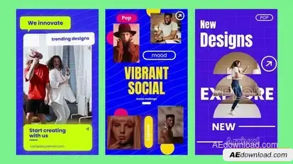 Pop Art Story Pack Openers template preview