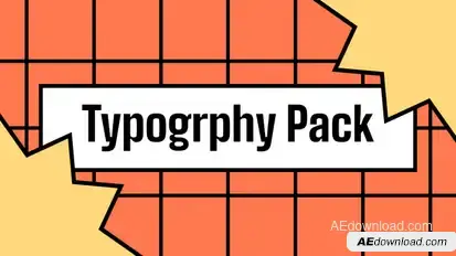 Pop Label Typography Pack | After Effects Titles template preview