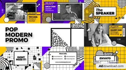Pop Modern Promo Openers template preview