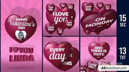 Pop Valentine Story Openers template preview
