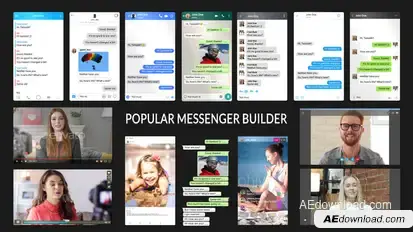 Popular Messenger Builder v3.0 Elements template preview