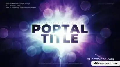 Portal Cinematic Trailer Openers template preview