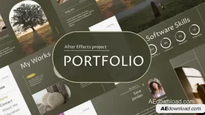 Portfolio Aesthetic Product Promo template preview
