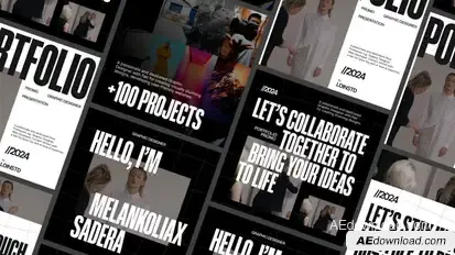 Portfolio Promo Post Pack Product Promo template preview