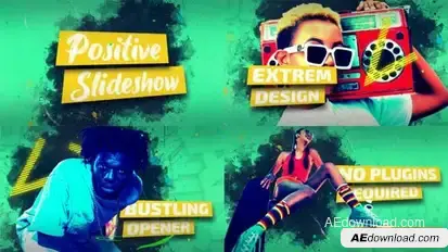 Positive Slideshow Openers template preview