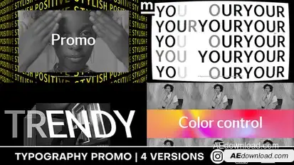 Positive Stylish Promo Titles template preview