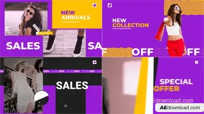 Poster Animation | Colorful Fashion Sale Product Promo template preview