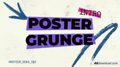 Poster Grunge Intro Openers template preview