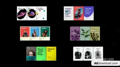 Posters Titles template preview
