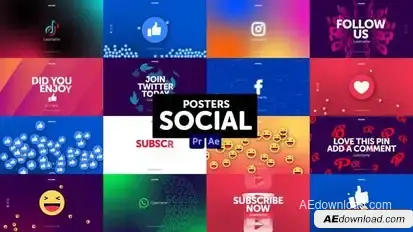 Posters Social Media Openers template preview