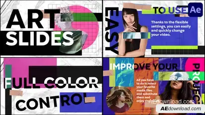 Postmodern Creative Slides for After Effects Openers template preview