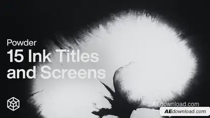 Powder - 15 Ink Titles and Screens Video Displays template preview