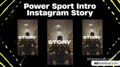 Power Sport Intro Instagram Story & Reels Openers template preview