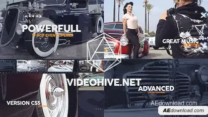 Powerful Epic Hip Hop Event Opener Video Displays template preview