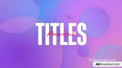 Powerful Motion Titles Titles template preview