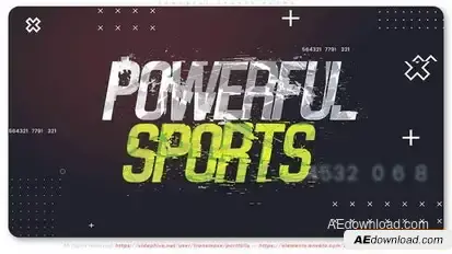 Powerful Sports Promo Openers template preview
