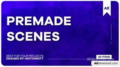 Premade Scenes Product Promo template preview