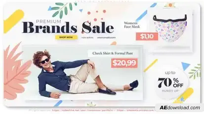 Premium Brands Sale Product Promo template preview