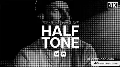 Premium Overlays Halftone Elements template preview