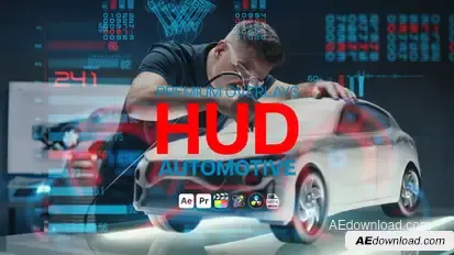 Premium Overlays HUD Automotive Elements template preview