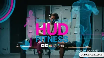 Premium Overlays HUD Fitness Elements template preview