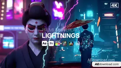 Premium Overlays Lightnings Elements template preview