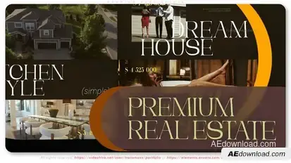 Premium Real Estate Video Displays template preview