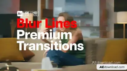 Premium Transitions Blur Lines Elements template preview