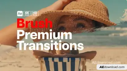 Premium Transitions Brush Elements template preview