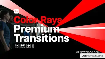 Premium Transitions Color Rays Elements template preview