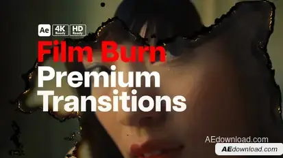 Premium Transitions Film Burn Elements template preview