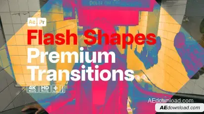 Premium Transitions Flash Shapes Elements template preview