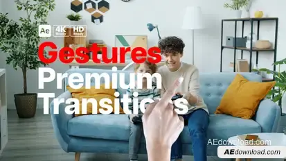 Premium Transitions Gestures Elements template preview