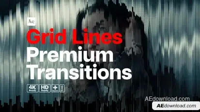 Premium Transitions Grid Lines Elements template preview