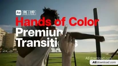 Premium Transitions Hands of Color Elements template preview
