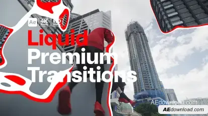 Premium Transitions Liquid Elements template preview