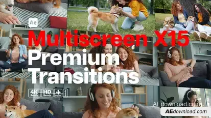 Premium Transitions Multiscreen X15 Elements template preview