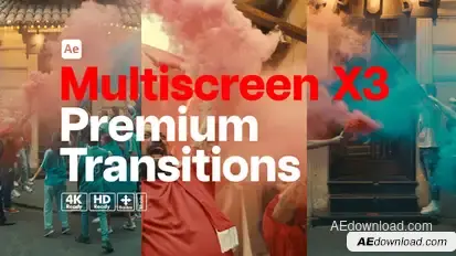 Premium Transitions Multiscreen X3 Elements template preview