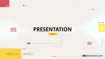 Presentation Video Displays template preview