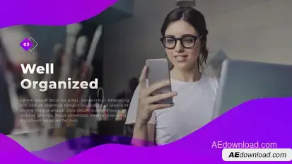 Presentation - Modern Waves Video Displays template preview