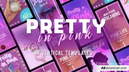 Pretty in Pink broadcast-packages template preview