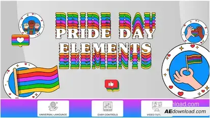 Pride Day Elements Elements template preview