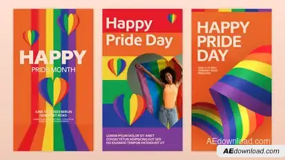 Pride Day Stories Product Promo template preview